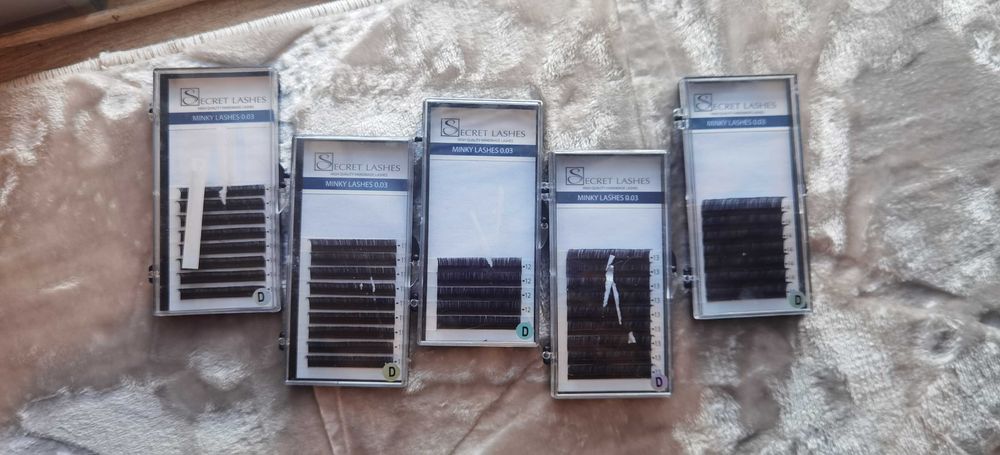 Rzęsy Secret Lashes 0,03 skręt D 5 paletek