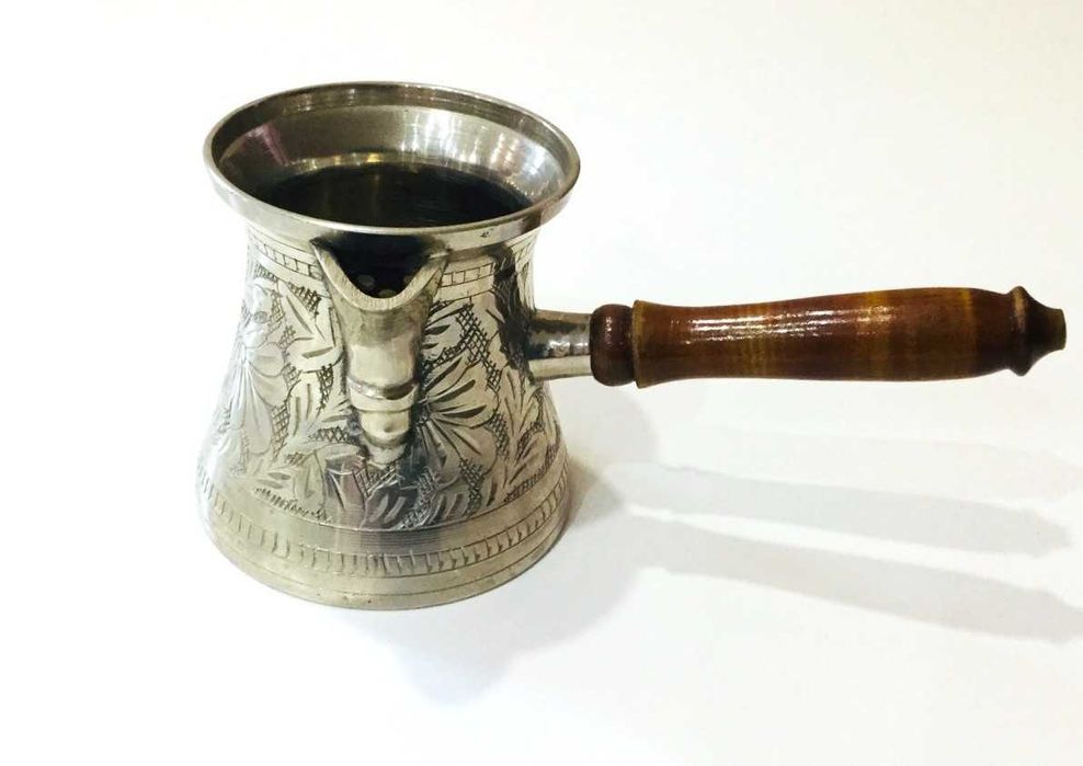 Професійна нова  мідна турка 360 мл | Стінки 2 мм | Ідеальна для кави