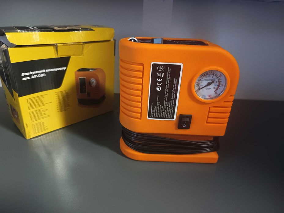 Компрессор воздушный AP-090 150PSI 12l/m 60W Новый! Мощный