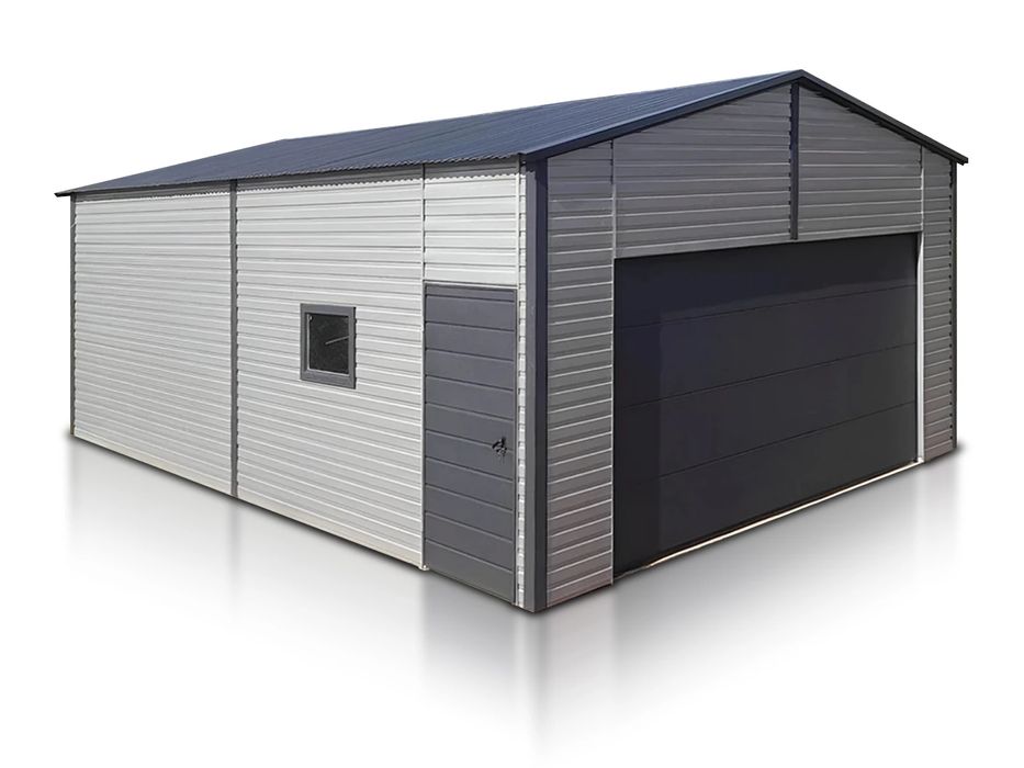 Hala blaszana wiata magazyn 6x8,5 nowoczesne garaże