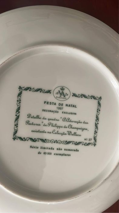 Pratos da Vista Alegre