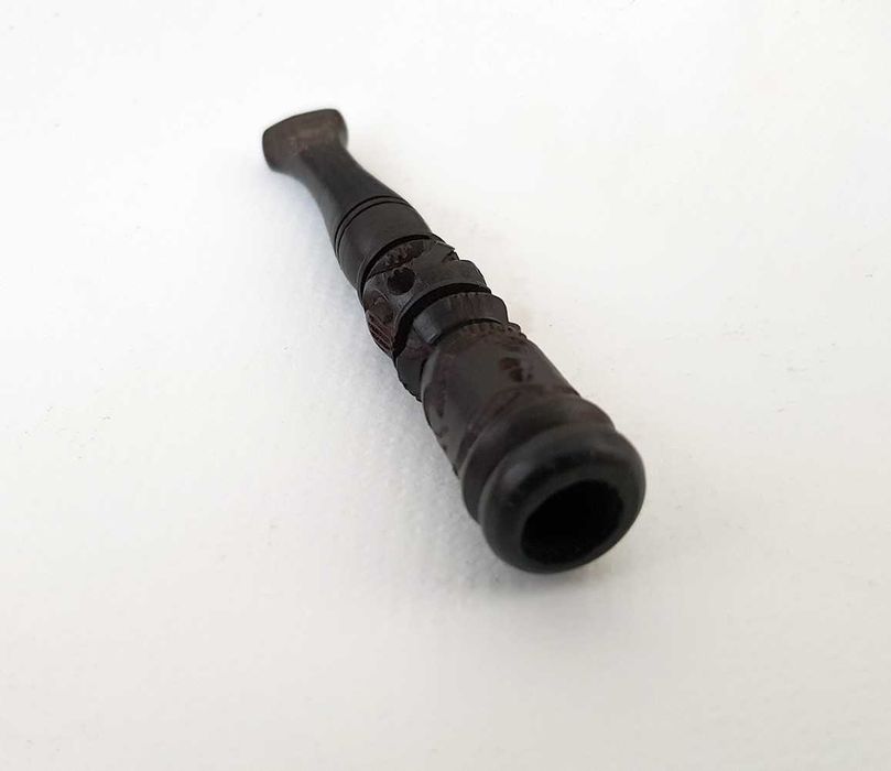 Cachimbo / pipa de tabaco (Birmânia) madeira trabalhada