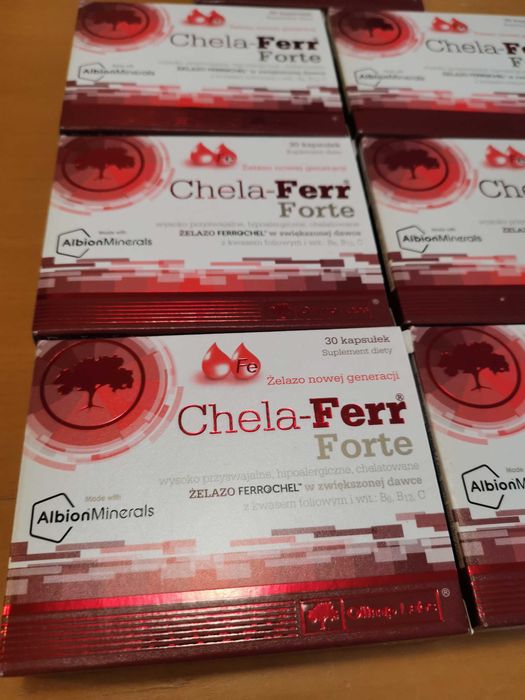 Chela-Ferr Forte Żelazo + kwas foliowy + Wit B6 B12 C