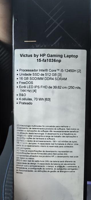 Portátil HP Victus
