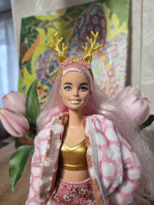Barbie cutie reveal extra барби олень, цуцик