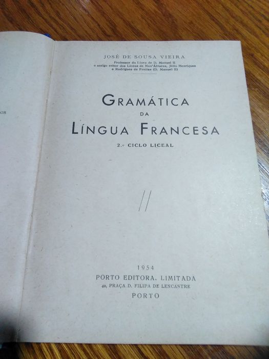 Gramática Francesa - 1954