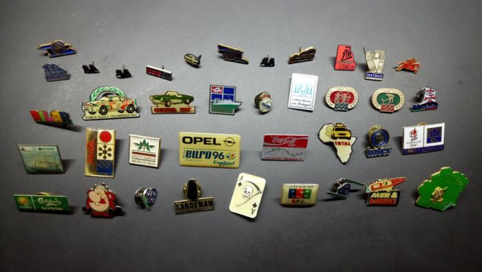 pins diversos bancos asterix barcos coca-cola jogos olimpicos rally