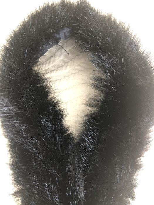 Gola da Vison Preta  para casaco