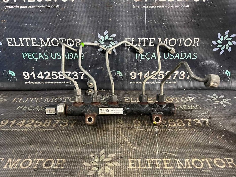 Régua de injeção usada 9H06 9685297580-02 BOSCH PEUGEOT CITROEN FORD VOLVO