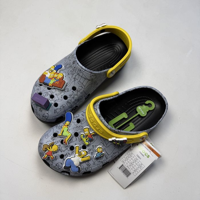 Crocs Кроксы The Simpsons Симсоны с джибитсами Jibbitz Clog/класичні клог шльопанці