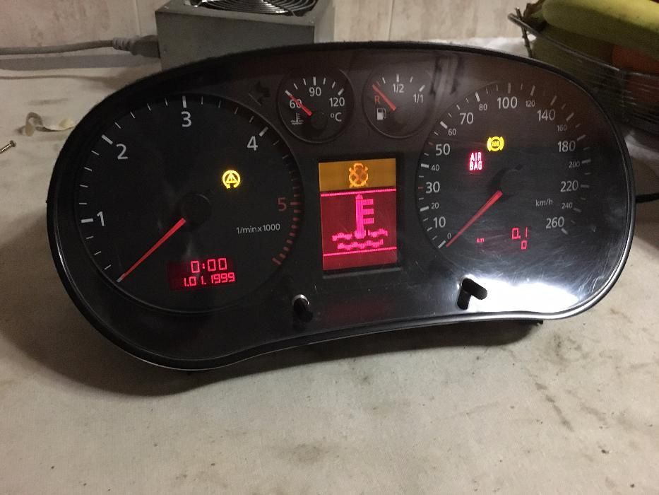 Quadrante, conta km, painel instrumentos Audi A3 8L