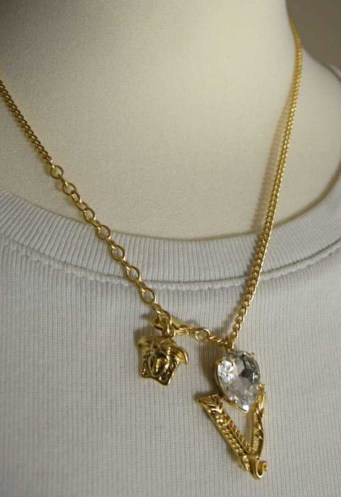 Versace naszyjnik z kryształem