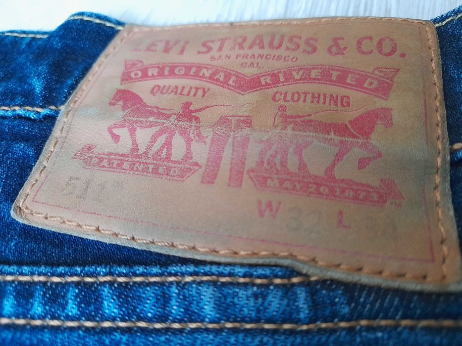 Spodnie jeansy męskie Levi's Strauss 511 W32 L34 pas 81-83 cm dł.102