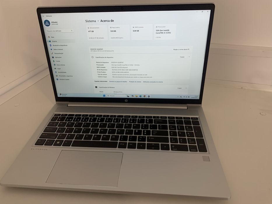 Portatil HP Probook 450 G9 i5-1235U 16GB 512 SSD