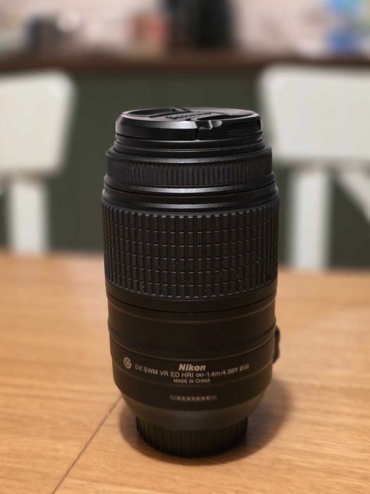Obiektyw Nikon Nikkor 55-300 mm VR G ED AF-S teleobiektyw uszkodzony