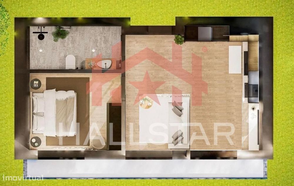Apartamento T1 / Piscina / Leiria
