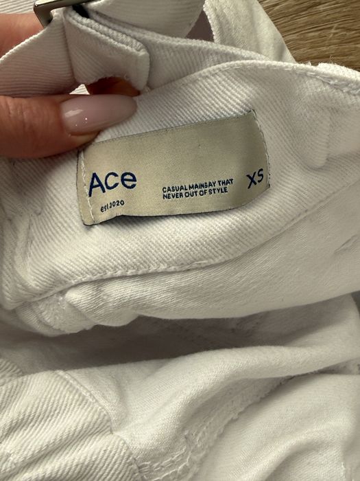 Джинси Ace колір білий