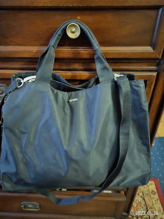 PICARD czarna orginalan torebka z ortalionu.