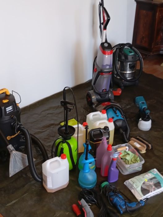 Limpeza e higienização de sofás colchões tapetes carpetes e alcatifas