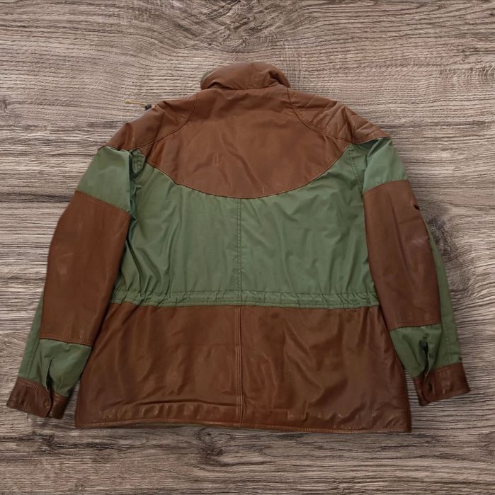 Skóra Leśna Myśliwska Kurtka Skórzana Ocieplana XL