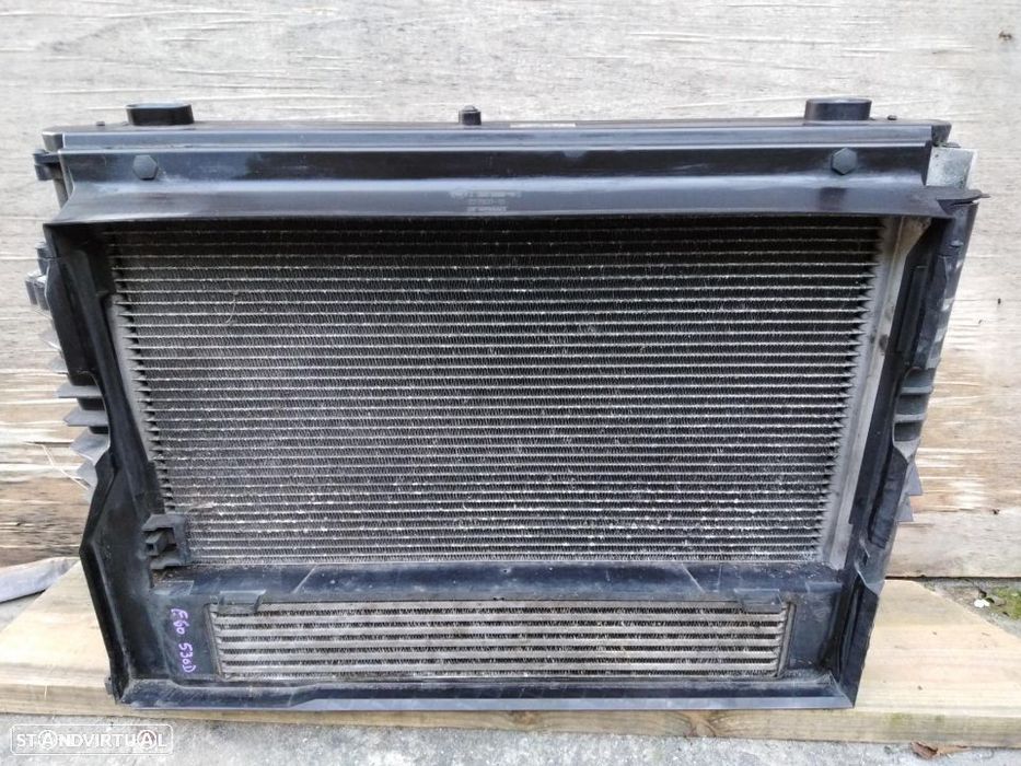 Conjunto radiador termoventilador bmw e60 530d ano