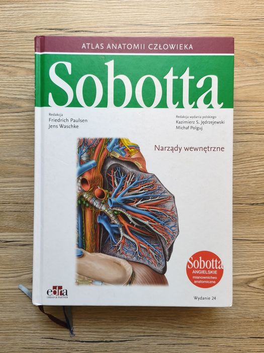 Atlas anatomii człowieka Sobotta 3 tomy