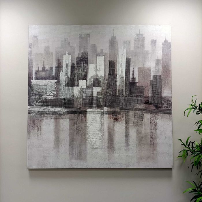 Quadro Paisagem Arranha Ceú Maison Du Monde