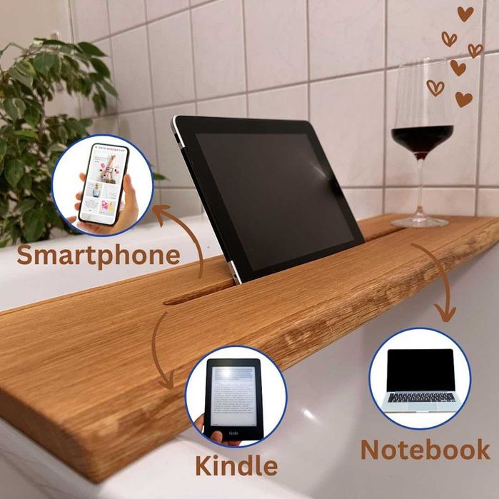 Półka na wannę / szafka / podpórka / organizer /uchwyt/75x20cm !A1829!