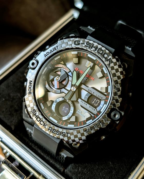 Casio G-Shock GST-B400X-1A4JF carbon; military, Garmin, original, нові, лімітована серія