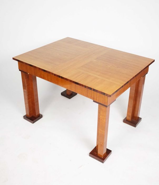 POLSKI MODERNIZM lat 20stych, stół z krzesłami, art deco, palisander