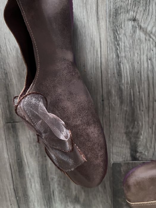 Mary Jane szerokie okrągłe noski mokasyny r.41 wkl.26,5cm nowe brąz