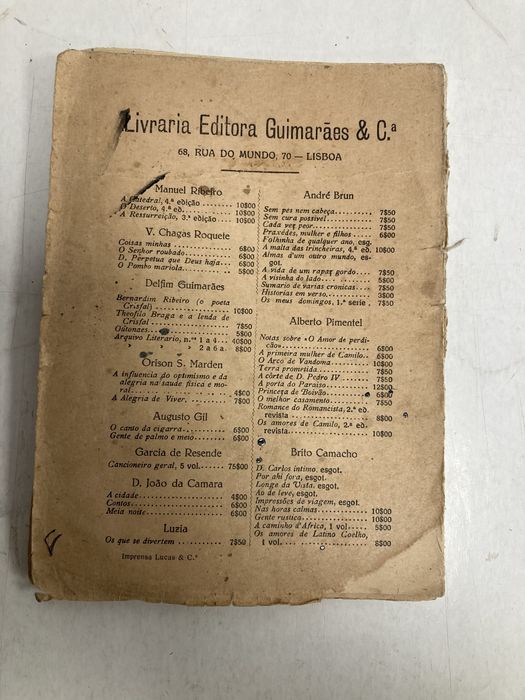 Livro de Paciencias, de Carlos Bento Maia, 1924