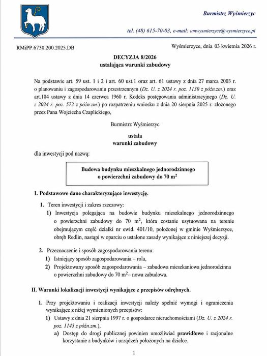 Leśna działka z projektem nowoczesnego domu — Natura 2000, okolice Pilicy - Widok 5