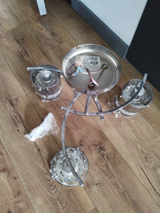 Lampa żyrandol kryształ
