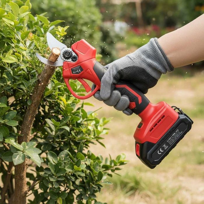 NOWY Sekator Elektryczny Akumulatorowy 2x Aku Narzędzia Do Ogrodu FV