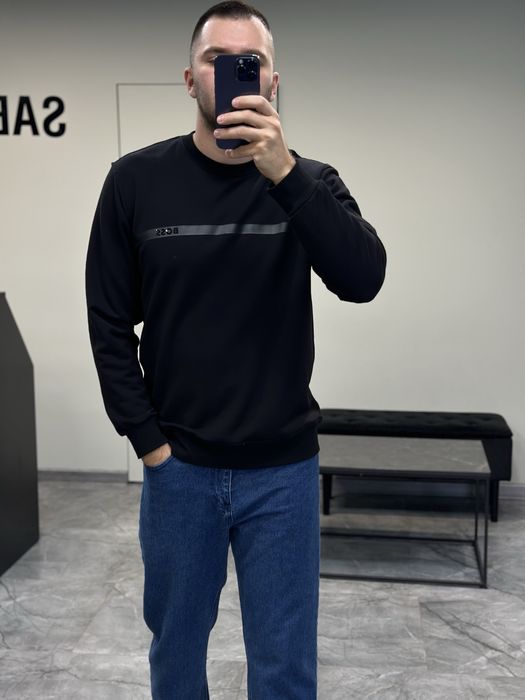 Світшот Hugo Boss чорний і білий