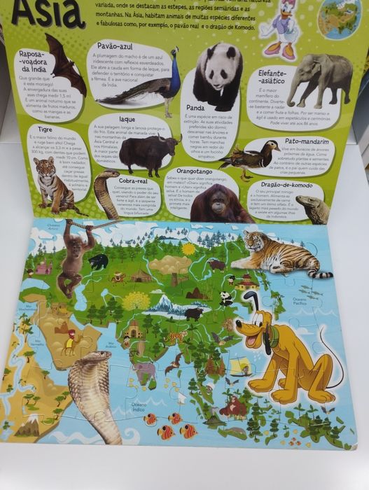 Atlas do Mundo Animal - 4 Puzzles