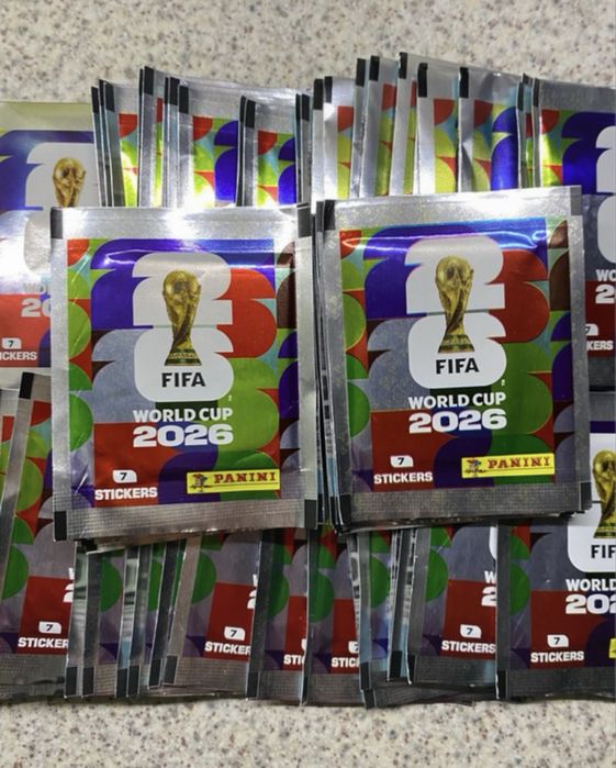 Naklejki FIFA 2026 world cup zestaw 50 saszetek + GRATIS !!!