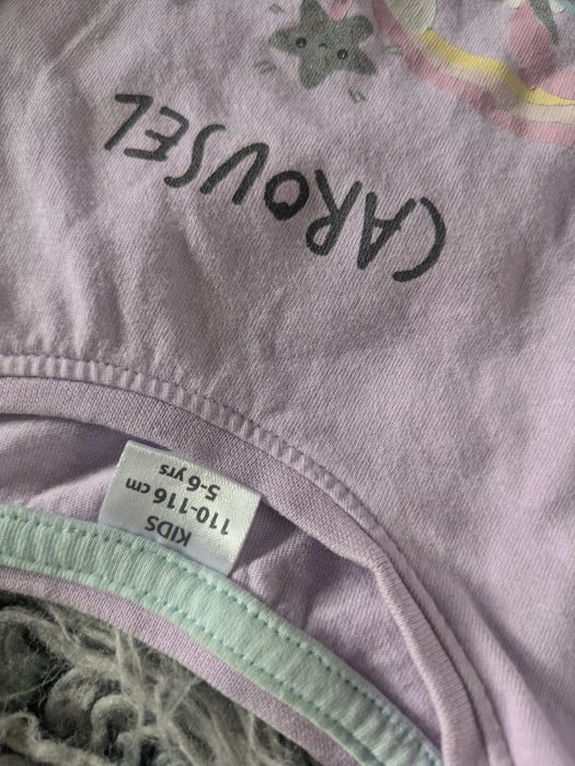 Piżama dziewczęca 2 sztuki Bluey i jednorożec rozmiar 110/116