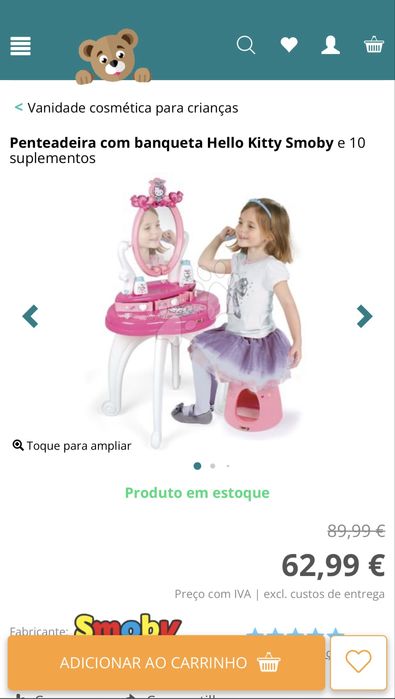 Penteadeira/Tocador Hello Kitty - Smoby