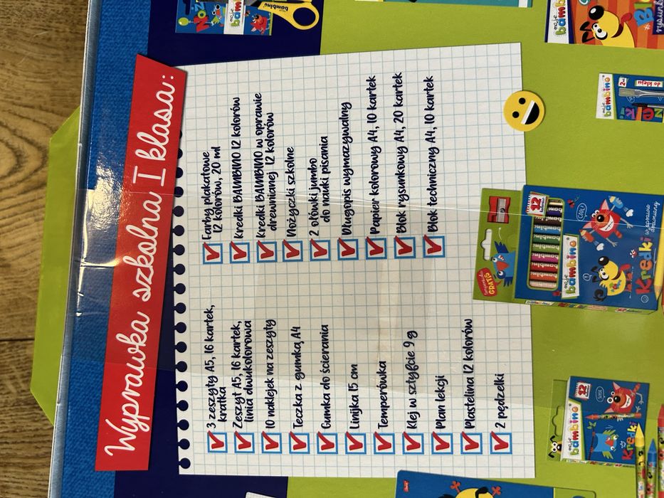 Nowa wyprawka szkolna 1 klasa Bambino