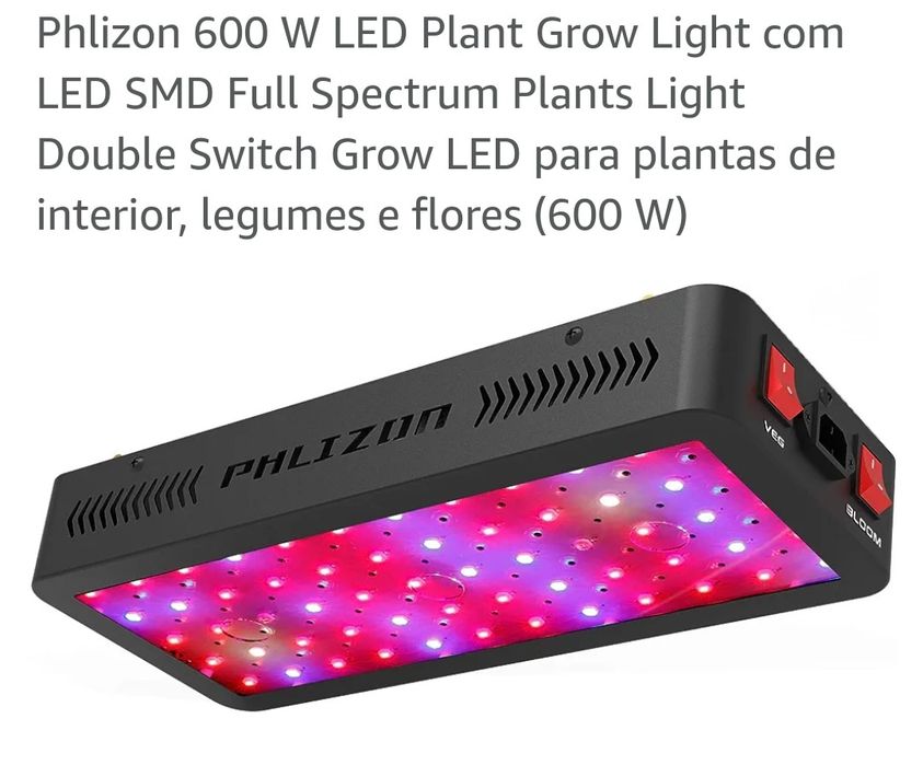 Lâmpadas Led para plantas de interior, flores e legumes