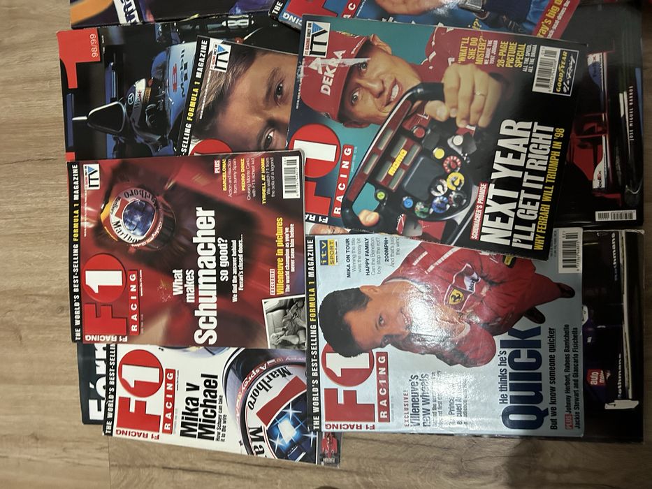 Lo te de revistas e livros formula 1