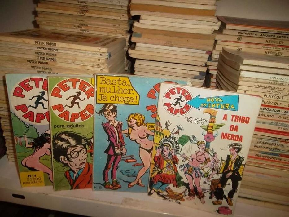 Banda desenhada erótica / adultos dos anos 70 Portugal press, etc