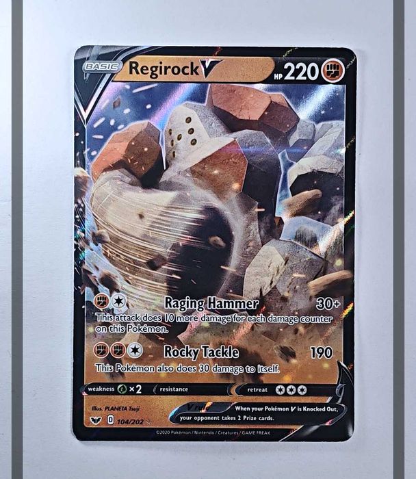 Regirock V 104/202 SSH Pokemon ENG-NM