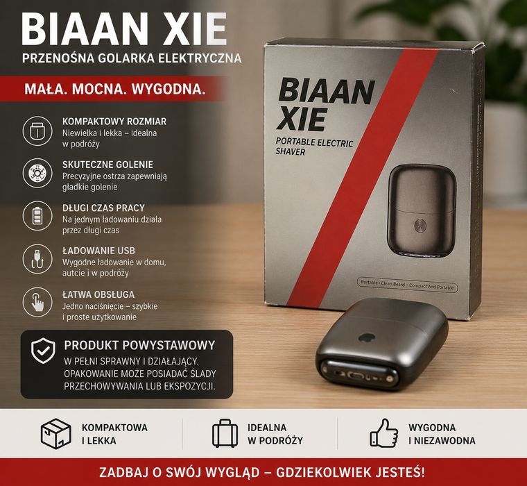 Golarka elektryczna BIAAN XIE przenośna USB