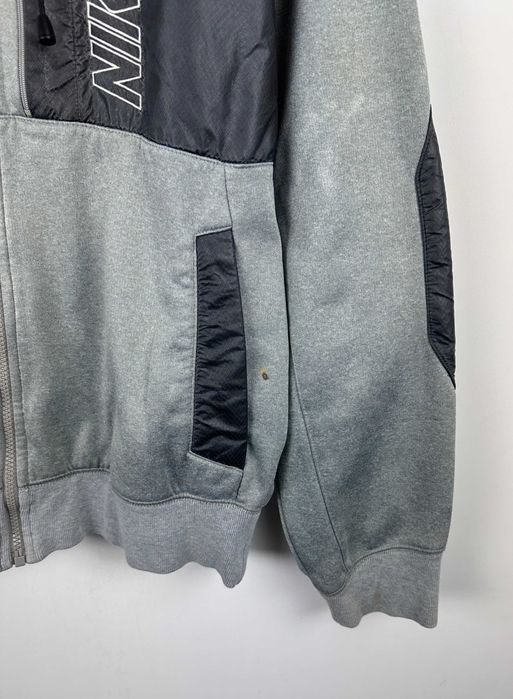 Bluza kurtka męska Nike z kapturem tech szara r. M