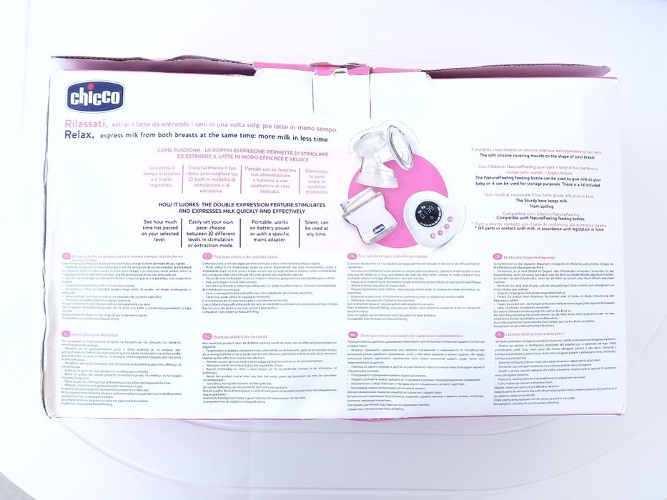 Bomba tira-leite eléctrica dupla Chicco