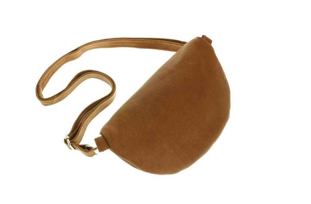 Damska nerka skórzana czerwona saszetka na pas do ramię PL producent