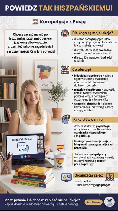 Korepetycje z języka hiszpańskiego